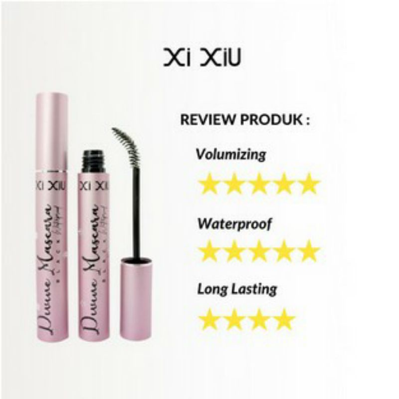 Xi XiU Mascara | Lovely | Black | Pink Mascara Divine Waterproof Volumizing xixiu maskara