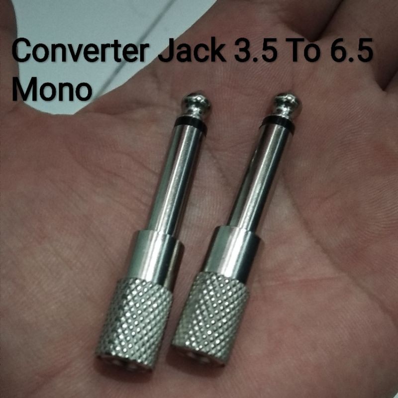 Converter Jack 3.5 To Jack 6.5 Mono. Bisa COD area Surabaya