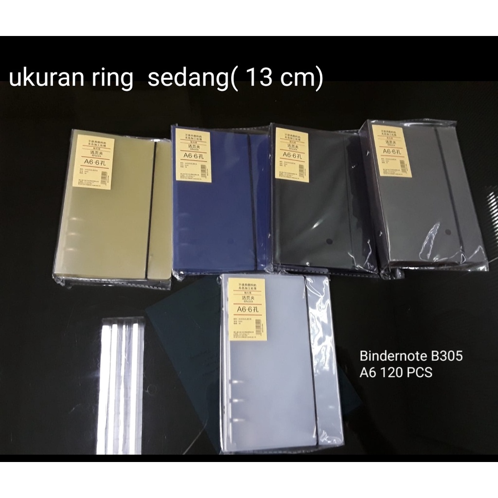 

binder 6 ring wengu a6 b306 karet random warna