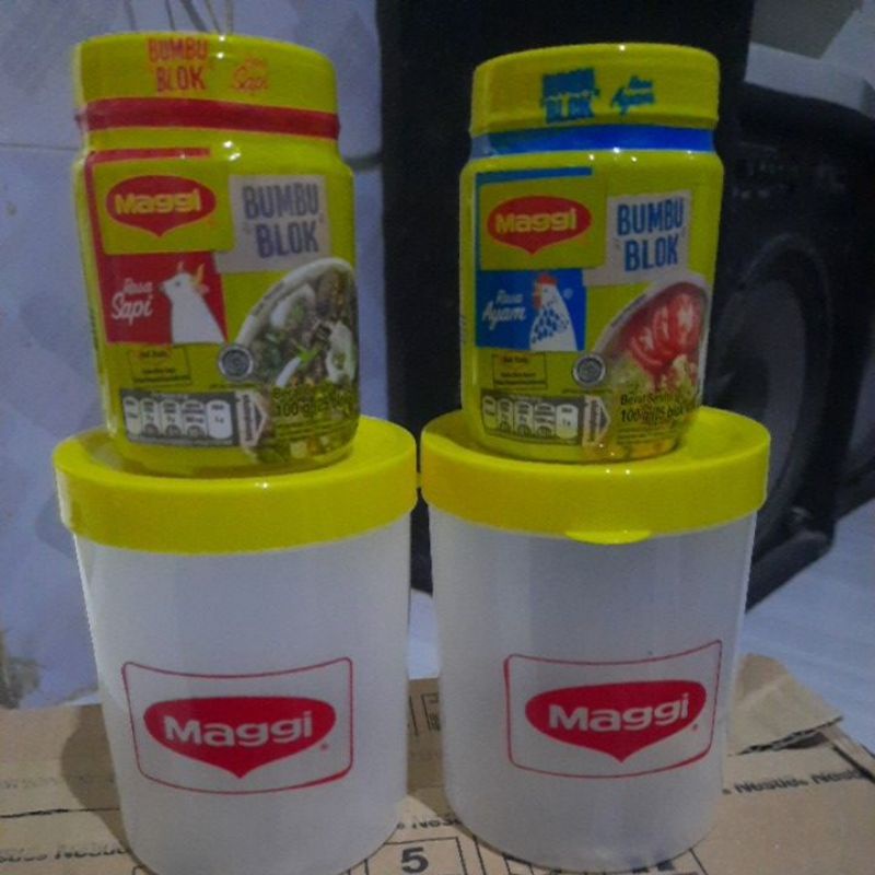 

maggi blok rasa sapi isi 25blok@4gram(free toples)