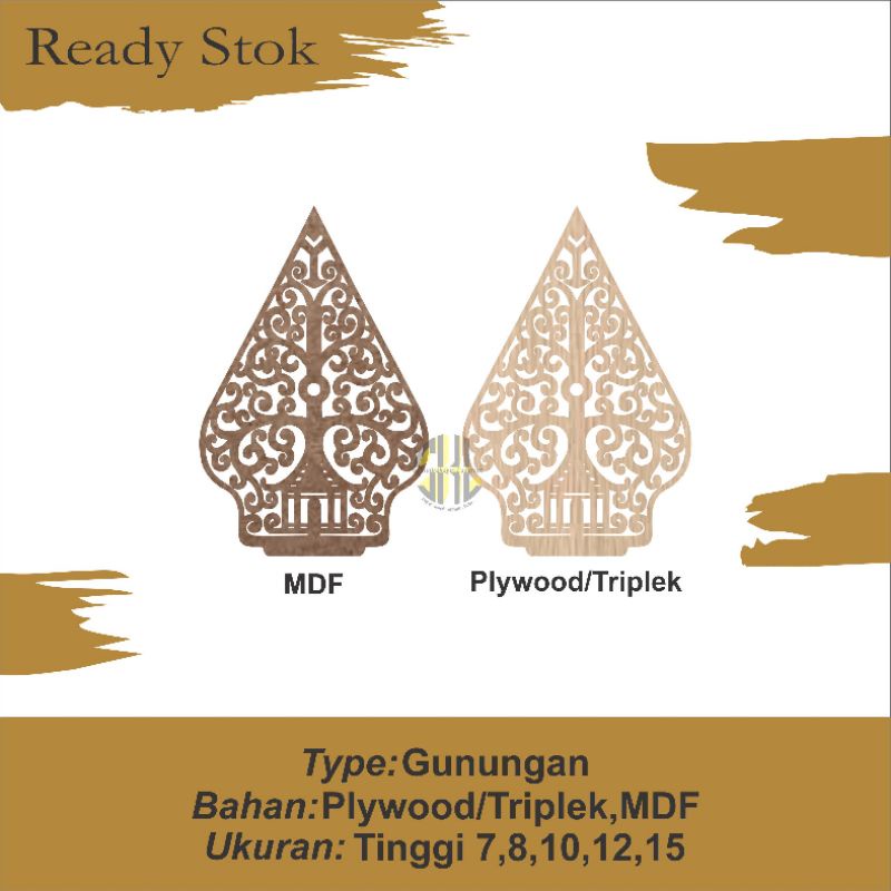 GUNUNGAN PERNIK MAHAR (BAHAN PLYWOOD &amp; MDF)