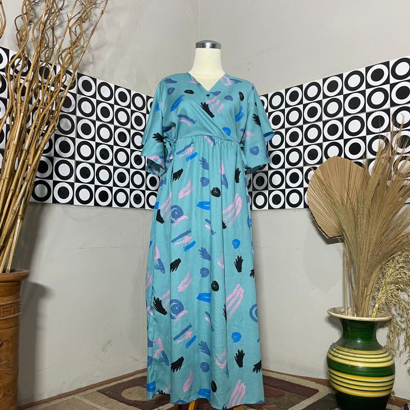 BESTSELLER DASTER KIMONO LENGAN LONCENG RAYON PREMIUM LD 120 PB 125 BUSUI FRIENDLY-motif 27