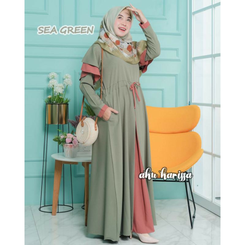 MILVA DRESS SERI 1 ORI BY AKU KARISSA/ GAMIS MILVA BY AKU KARISSA/ GAMIS ITY CREPE AKU KARISSA