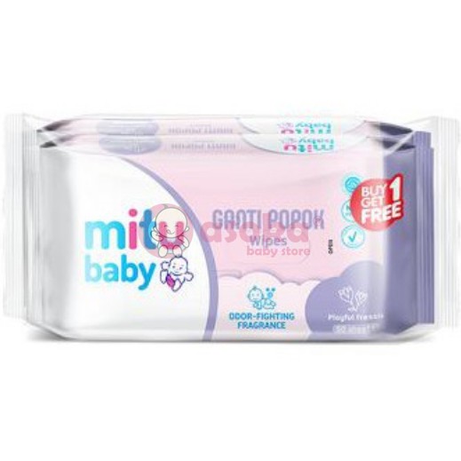 Mitu Baby Wipes Fresh n Clean Ungu 50'S Beli 1 Free 1 ASOKA