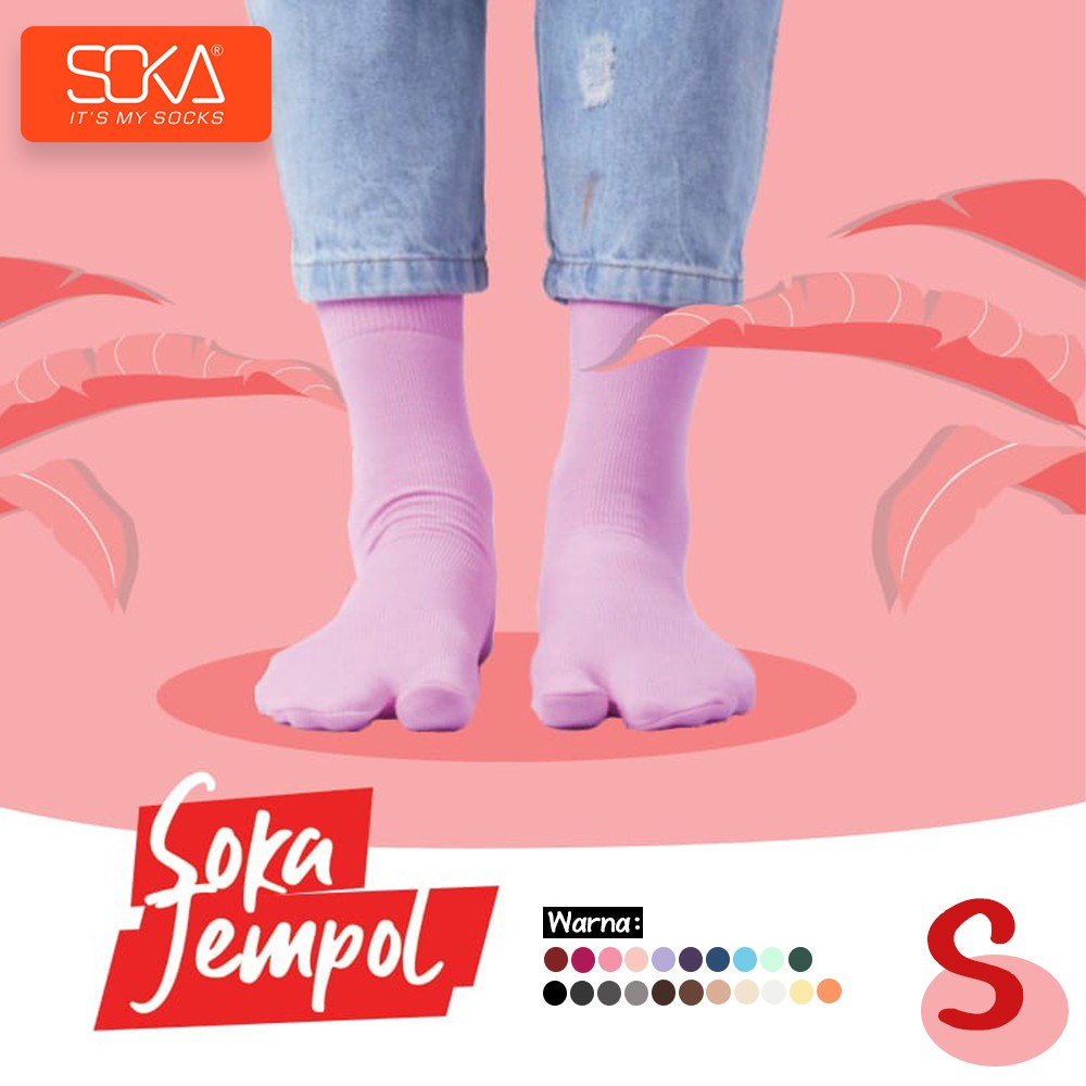 Soka Basic Jempol S - Kaos Kaki Jempol Muslimah - Distributor Soka
