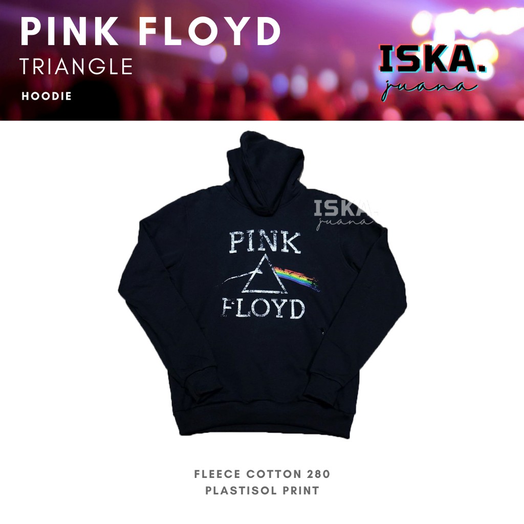 JAKET SWEATER HOODIE HITAM BAND PINK FLOYD