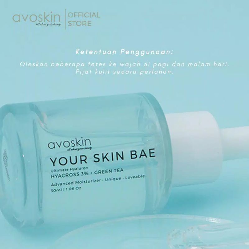 (BPOM) AVOSKIN Your Skin Bae Ultimate Hyaluron HYACROSS 3% + Green Tea 30ml