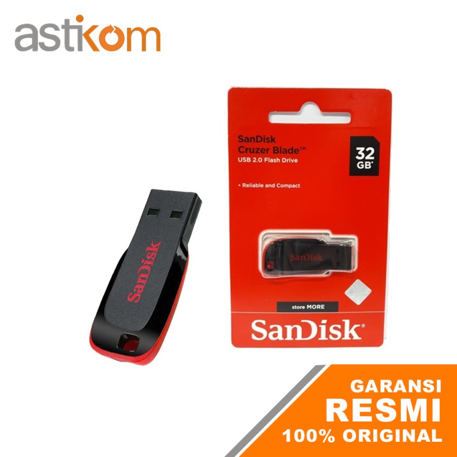 Flashdisk Sandisk Cruzer Blade 32GB CZ50 USB 2.0