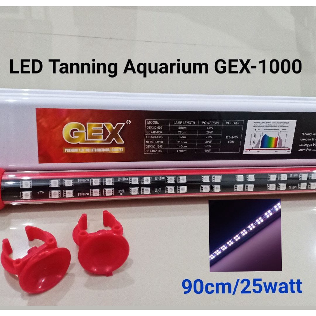 LAMPU AQUARIUM LED TANNING ARWANA T8 GEX 4D-1000  / SAKKAI PRO GEX 4D-1200 / Tanning Lamp 16000K
