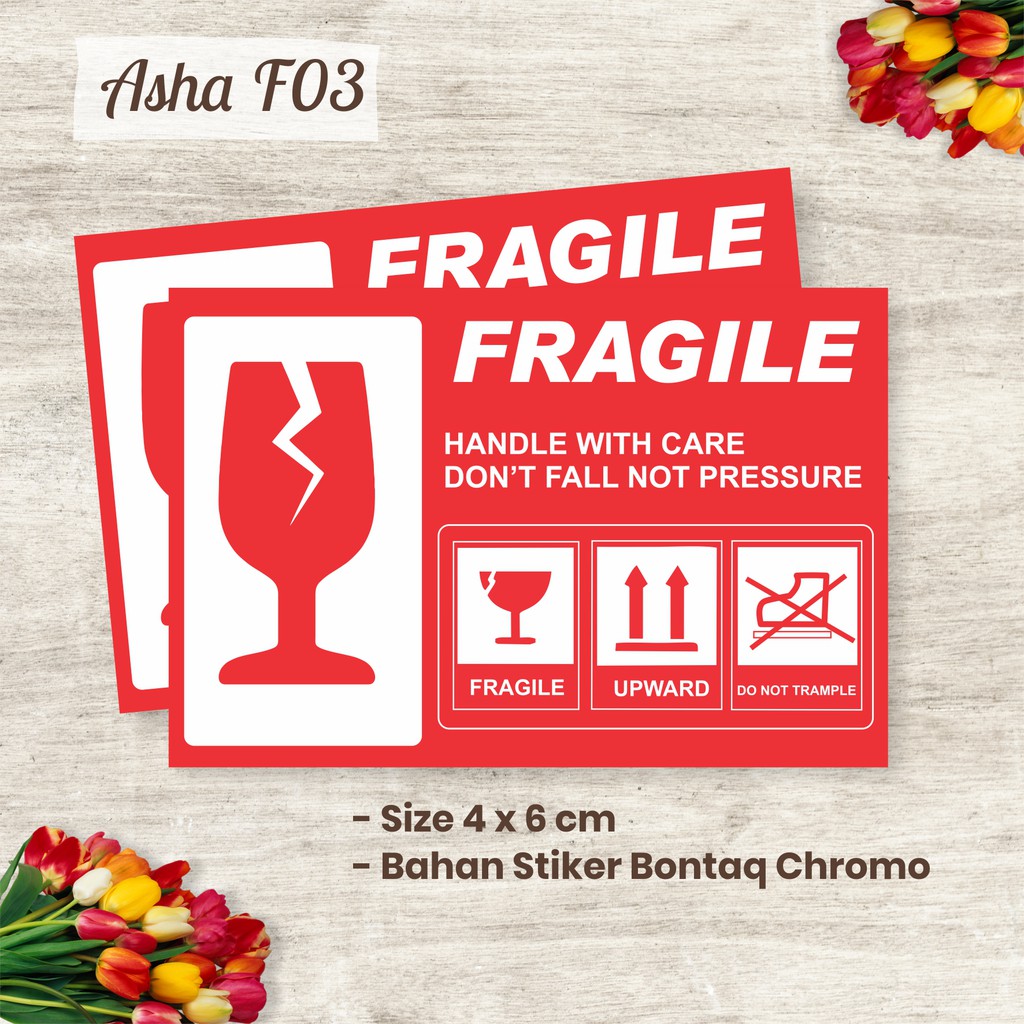 

STICKER FRAGILE LUCU MURAH JANGAN DIBANTING ASHA F03