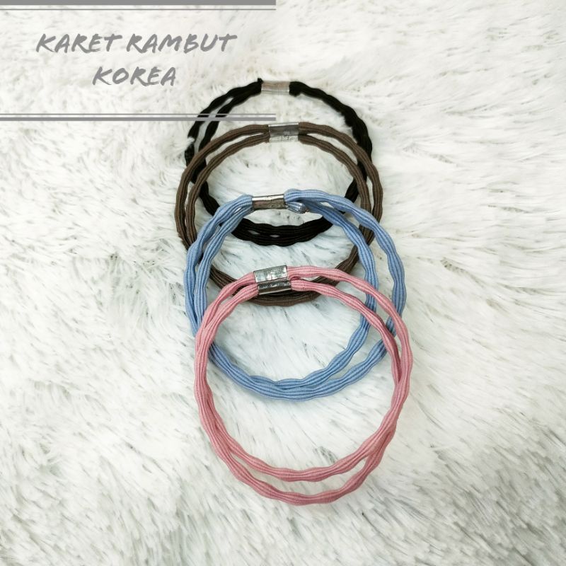 Tali Ikat Rambut Korea Pita Gelang Karet Rambut Multifumgsi