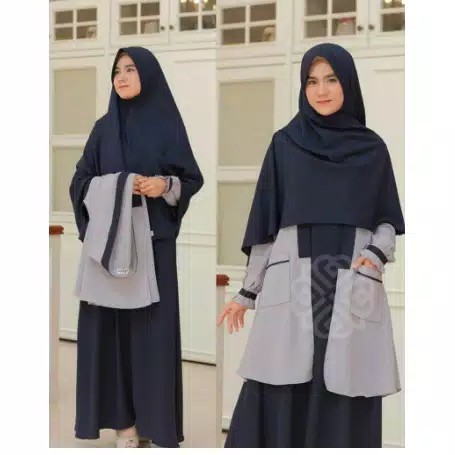 Elbina Set Gamis + Outer Only S M L XL dinkk
