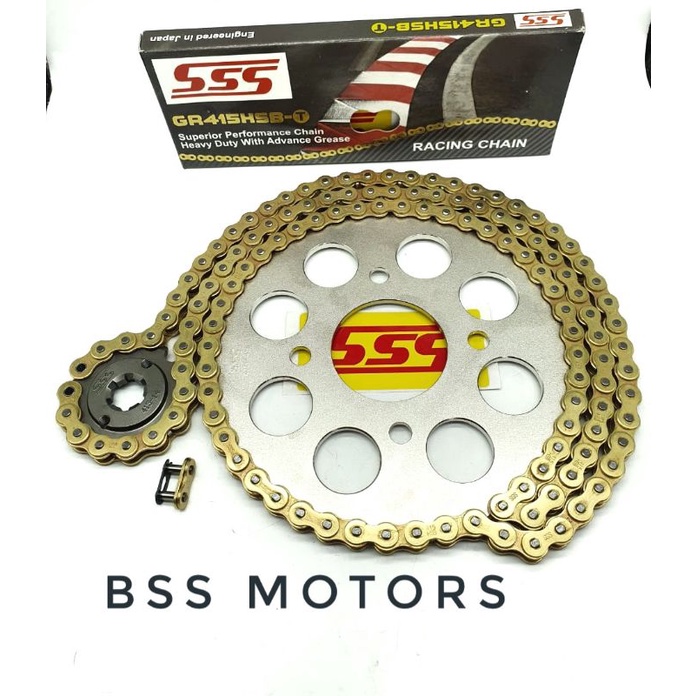 Gir Set SSS 415 428 HSBT Suzuki Satria , Satria lama , Satria Fu 150 new, Satria Fu Facelist, Satria