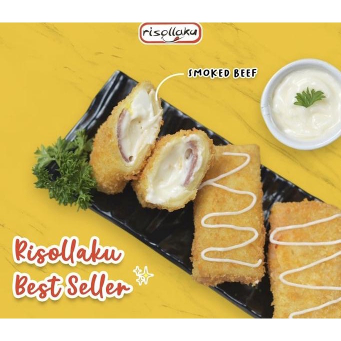 

Risollaku - Risol - Risoles - Varian Smoke Beef / Keju