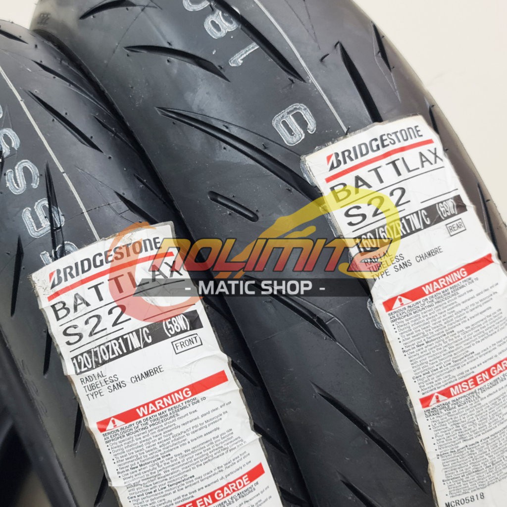 Ban Battlax S22 120/70 - 17 &amp; 160/60 - 17 Ninja 250 R25 CBR 250 ZX25R