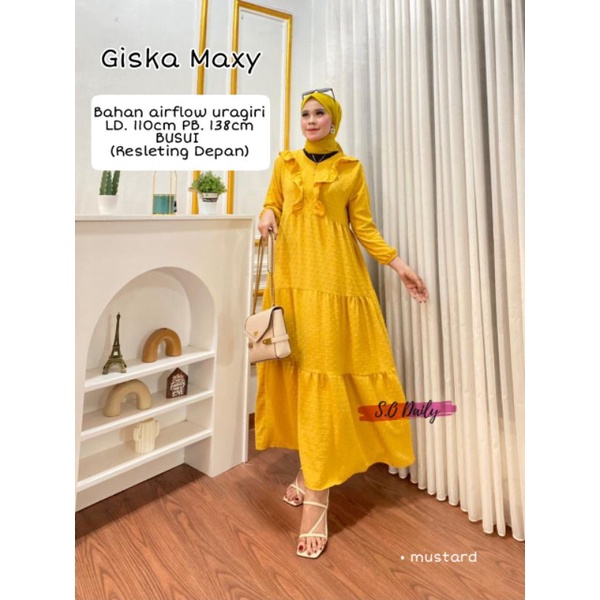 BAJU GAMIS GISKA MAXY | BAJU GAMIS REMAJA TERKINI 2022 | BAJU LEBARAN MURAH | BAJU GAMIS MENYUSUI