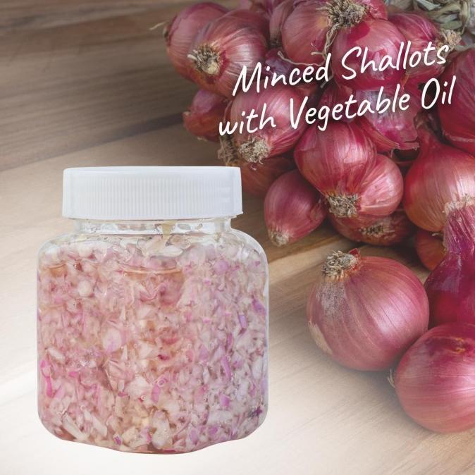 

Bawang Merah Cincang / Minced Shallots with Vegetable Oil 150 Gr