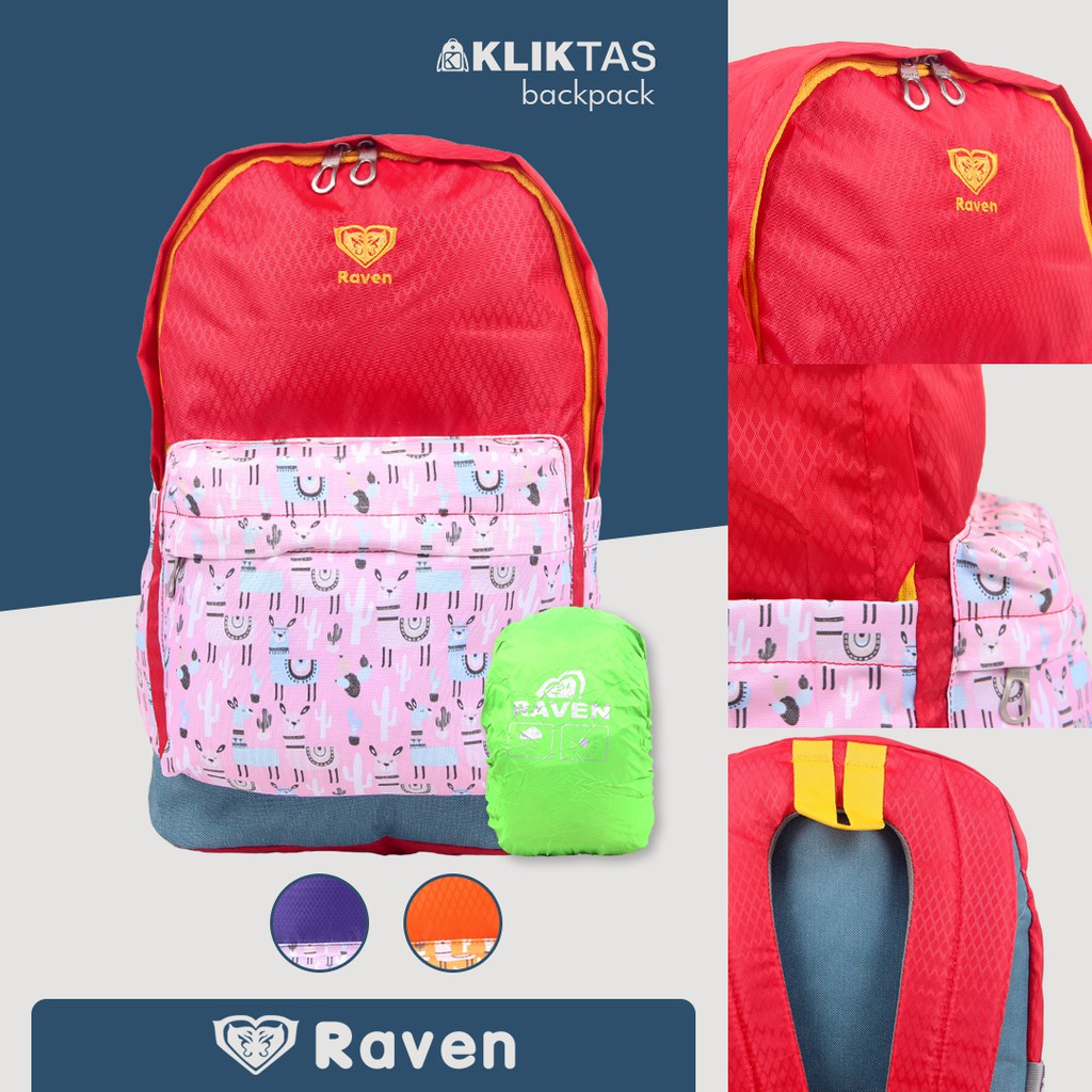 Tas ransel wanita RAVEN RV 710075 / backpack multifungsi/ tas punggung