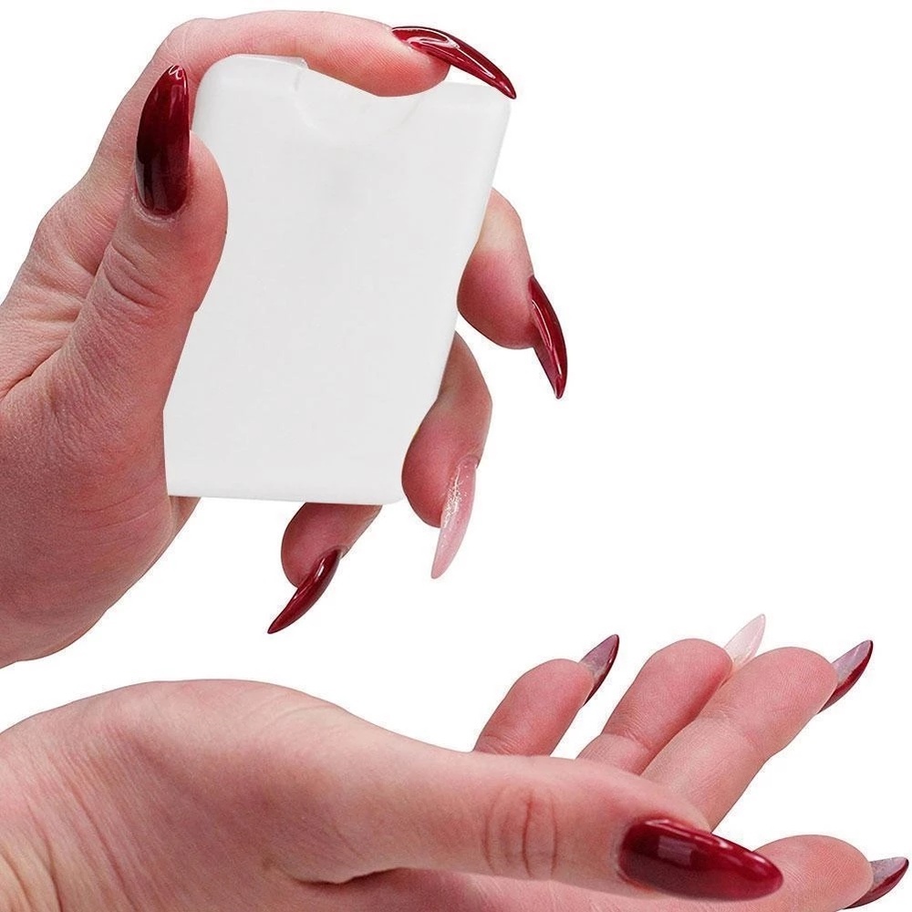 [Featured] 20ML plastic transparent matte color white portable card-style dispensing bottle