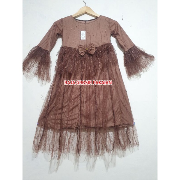 Gamis Full Brukat Syahrini Anak Tanggung 7-10 Thn