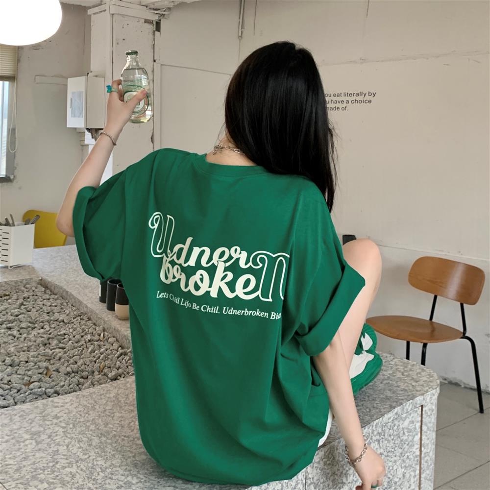 Atasan Kaos Wanita Korean Fashion /Baju Cewe Oversize/ Atasan Young T-shirt Import