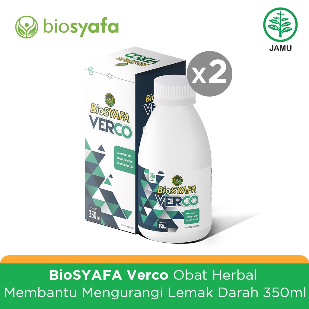 Biosyafa Verco Obat Herbal Membantu Mengurangi Lemak Darah Isi 2