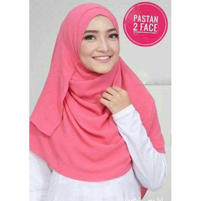 Kerudung Instan Hijab pashmina murah 2 lubang