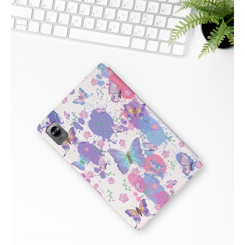 Casing Flip Case Realme pad mini 8.7 &quot;(2022) RMP2105 Motif Kupu-Kupu