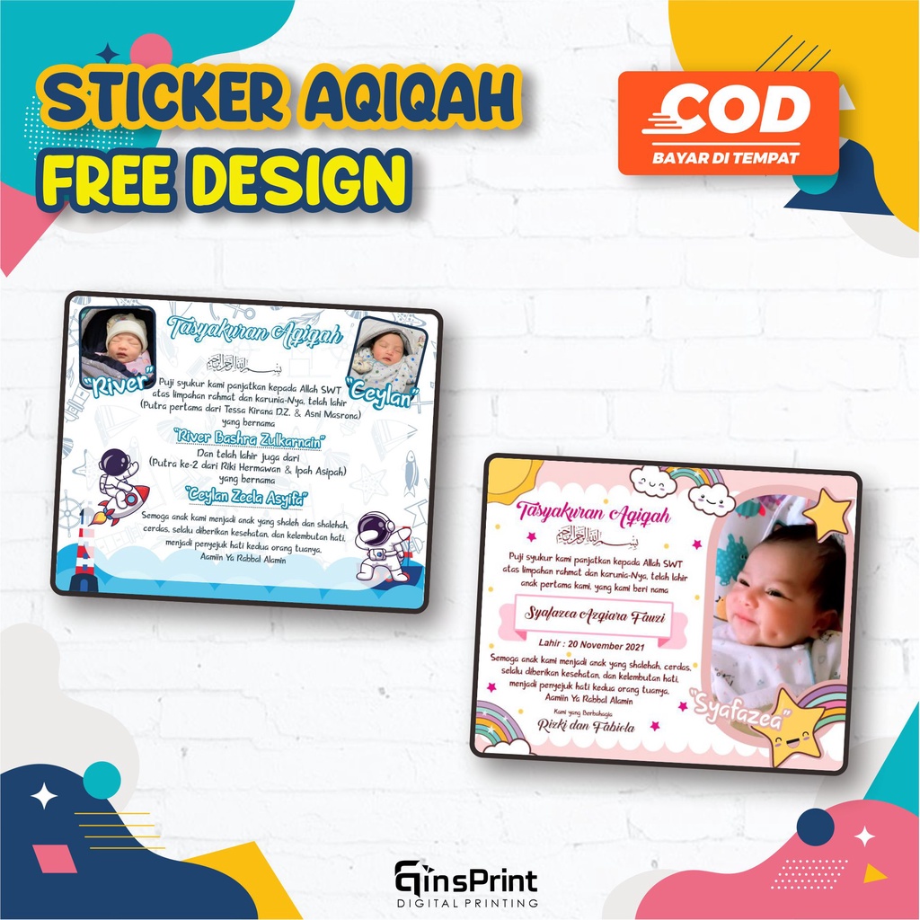 

Stiker Aqiqah stiker syukuran stiker box nasi
