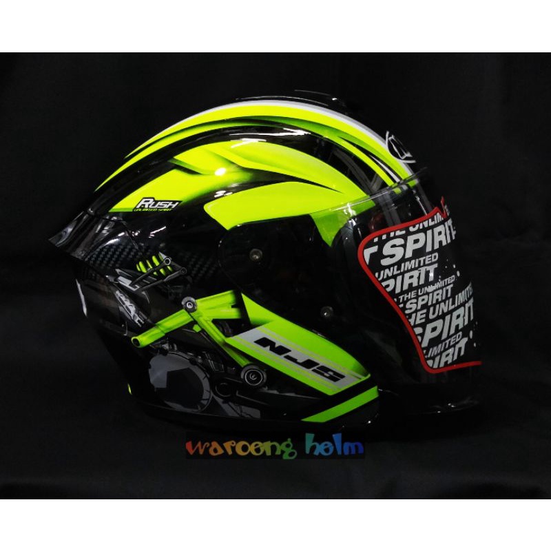 HELM NJS KAIROZ MOTIF ORIGINAL KAIROZ GARUDA KAIROZ RUSH KAIROZ ZENITH KAIROZ FURION-RUSH YELLOW GLOSS