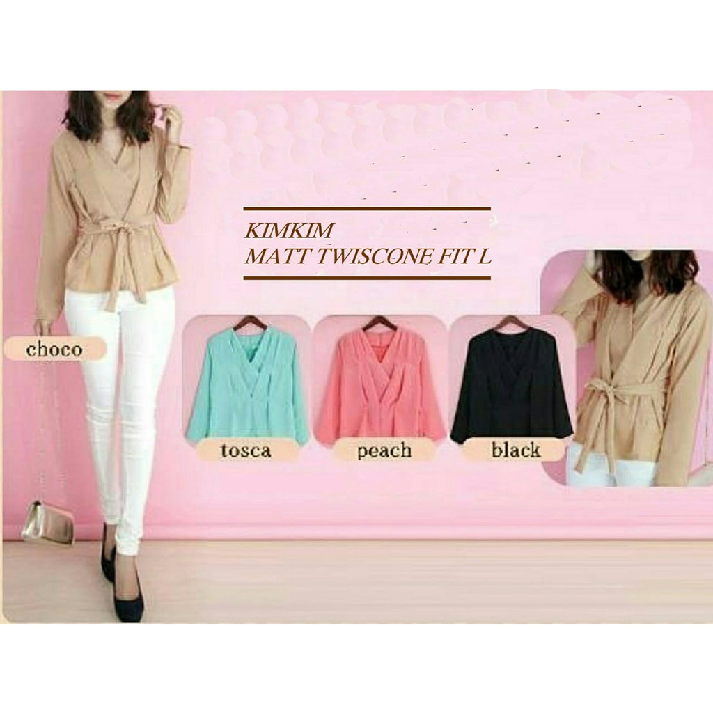 Q- KIMKIM BLOUSE/ BLOUSE LENGAN PANJANG/ TERBARU