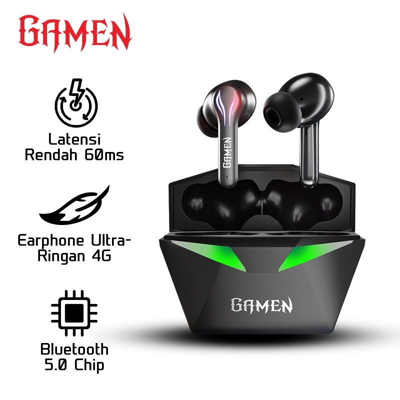 GAMEN Sirens Headset Earphone Low Latency 40 MS LED HD Sound No Delay