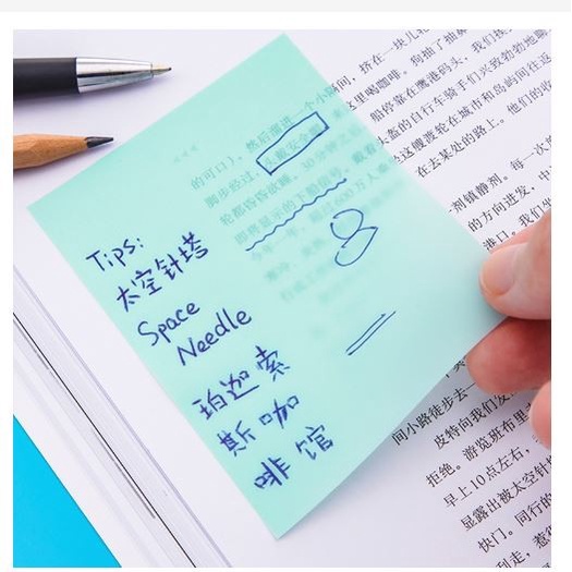 

Translucent Colorful Sticky Notes - Stiker Memo Berwarna (50 sheet)