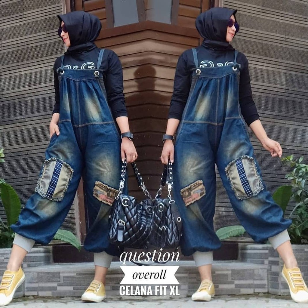 Jeans Jamsuit Wanita Overall Jeans Wanita Baju Jumpsuit Wanita Baju Kodok