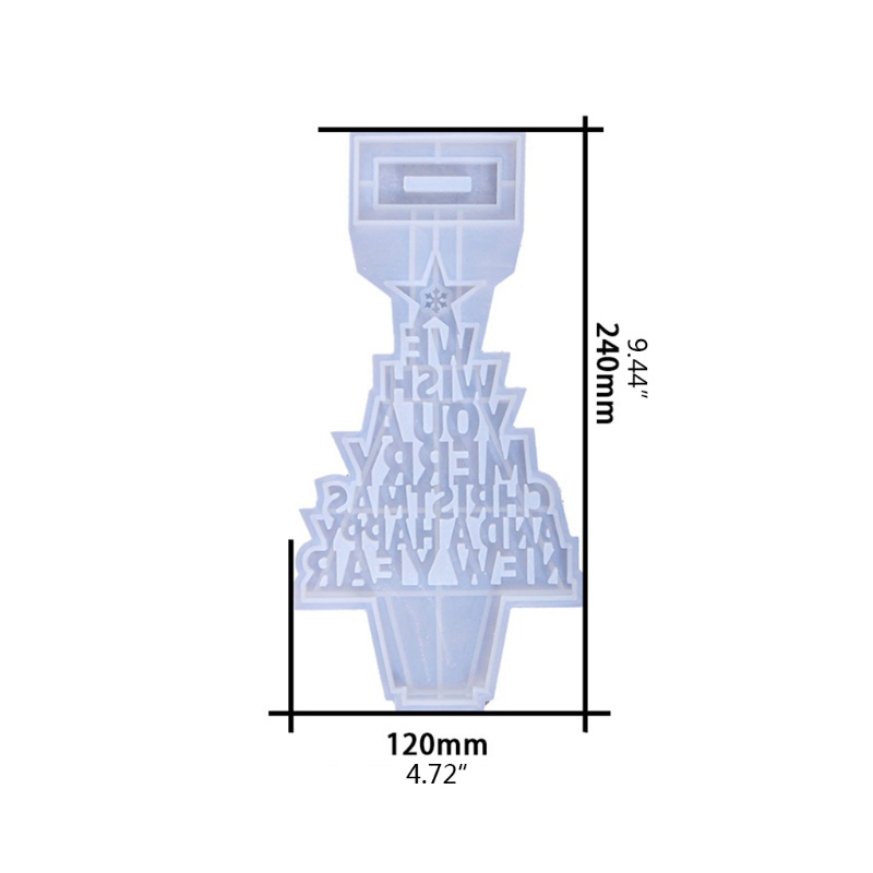 Siy Cetakan Resin Epoksi Bentuk Pohon Natal Bahan Silikon Untuk Dekorasi Rumah Diy