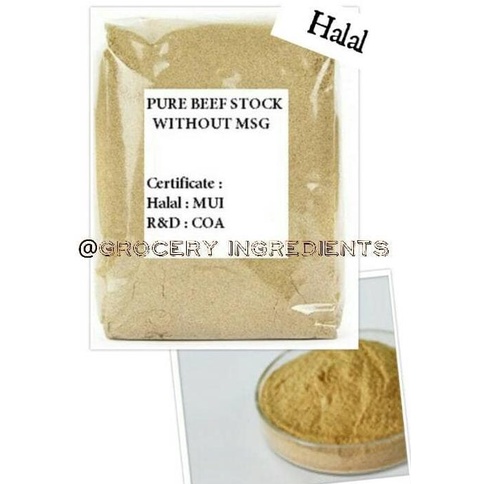 

Kaldu Sapi Asli % / Pure Beef Extract Powder Tanpa Msg - 250Gram