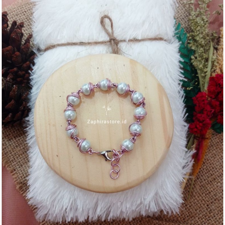 Zaphirastore - GELANG SWIRL MUTIARA | GELANG PEREMPUAN