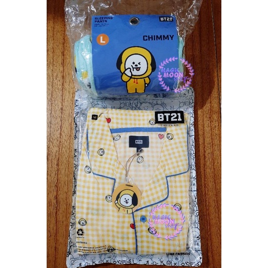 BT21 HUNTINNERWEAR PAJAMAS CHIMMY(TOLONG BACA KET)100%OFFICIAL