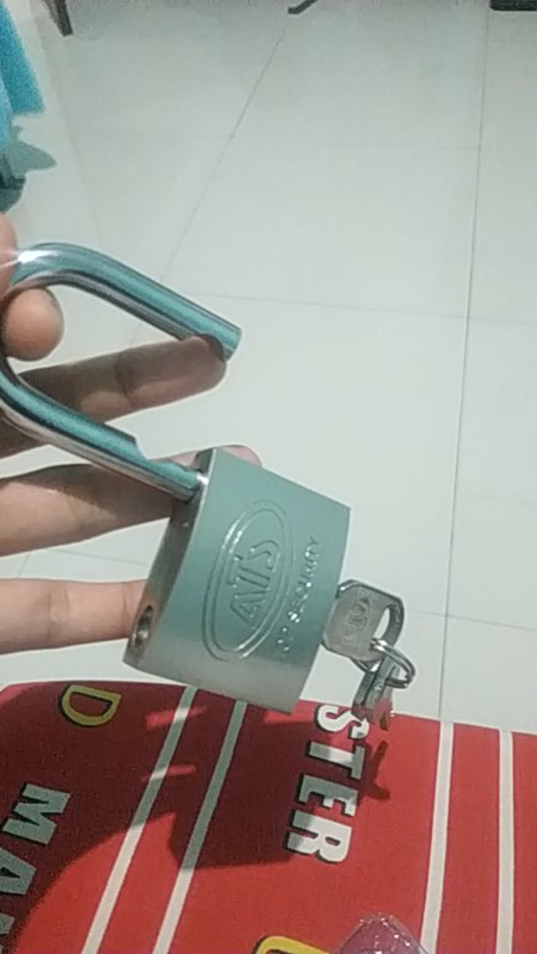 Gembok Nikel / Gembok Besi / Gembok Rumah / Gembok Pager Merk Ats