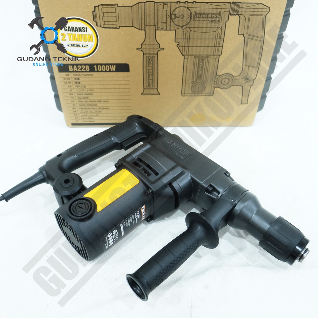 Rotary Hammer 28mm DOLIZ BA228 / Mesin Bor Tangan Bobok Beton SDS Plus DOLIZ BA 228