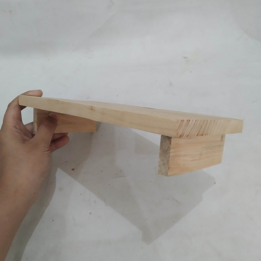 Talenan alas piring wadah makanan sushi Kayu kecil berkaki bisa utk foto makanan