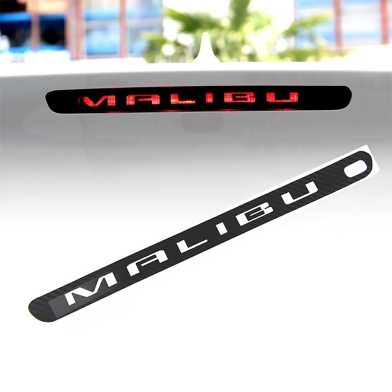 Stiker Cover Lampu Rem Bahan Carbon Fiber Untuk Mobil Chevrolet Malibu