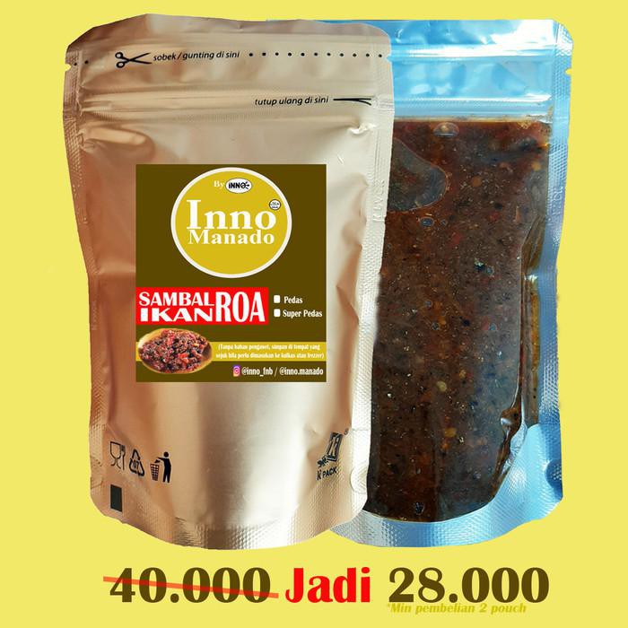 

SAMBAL IKAN ROA POUCH - INNO MANADO - PEDAS BERKUALITAS