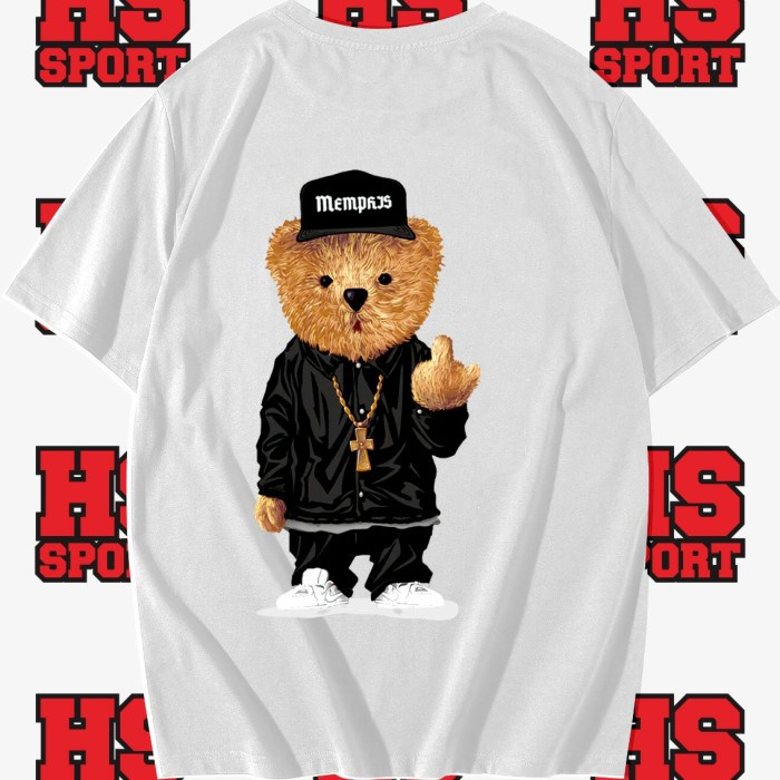 KAOS BEAR - BAJU BERUANG - TSHIRT BEAR - BAJU BEAR SALAM JARI METAL