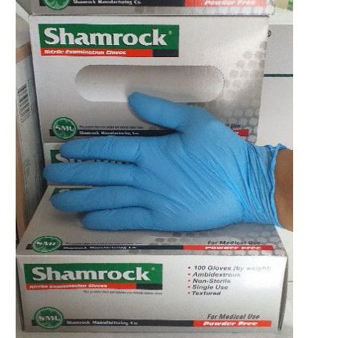 SARUNG TANGAN NITRILE/HANSCON/GLOVES NITRILE BIRU