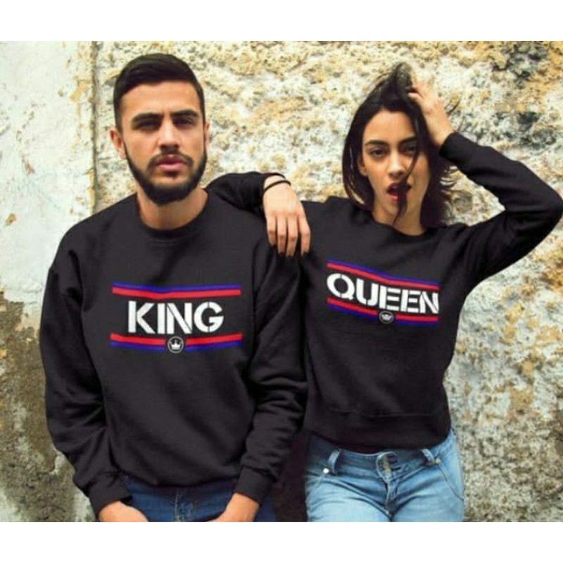 Crewneck Sweatshirt HUBBY WIFEY (BISA CUSTOM TAHUN) S M L XL 2XL 3XL 4XL 5XL 6XL Sweater Mr Mrs OVERSIZE COUPLE KING QUEEN Boo BAE Jumbo