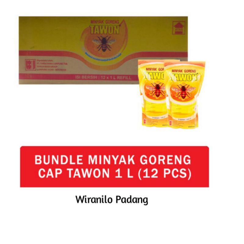 Minyak Goreng Tawon (1 Dus isi 12 × 1 L ) - Wiranilo Padang