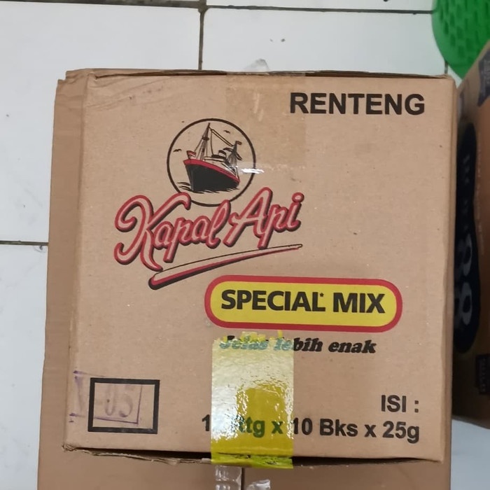 

t01thy Kopi Kapal Api Special Mix 1 Renteng @10Sachet Ds20X11
