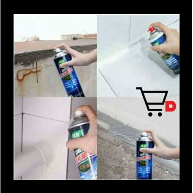 Spray Ajaib Waterproof Lem Ajaib Kedap Air Anti Bocor Tahan Air Lama Pelapis Dinding Ukuran 700 ML