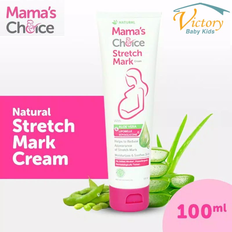 Mama's Choice Stretch Mark Cream 100ml - Krim Perut Gatal dan Anti Stretchmark Ibu Hamil
